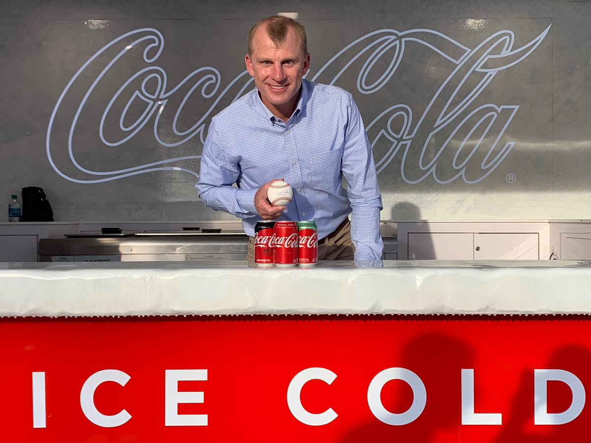 Thank you to everyone who came to my signing at #CWS in Omaha today! I was thrilled to partner with @CocaCola Fun fact: I used to drink a Coke before every single @MLB game. It was part of my pre-game routine. #enjoy #cocacola