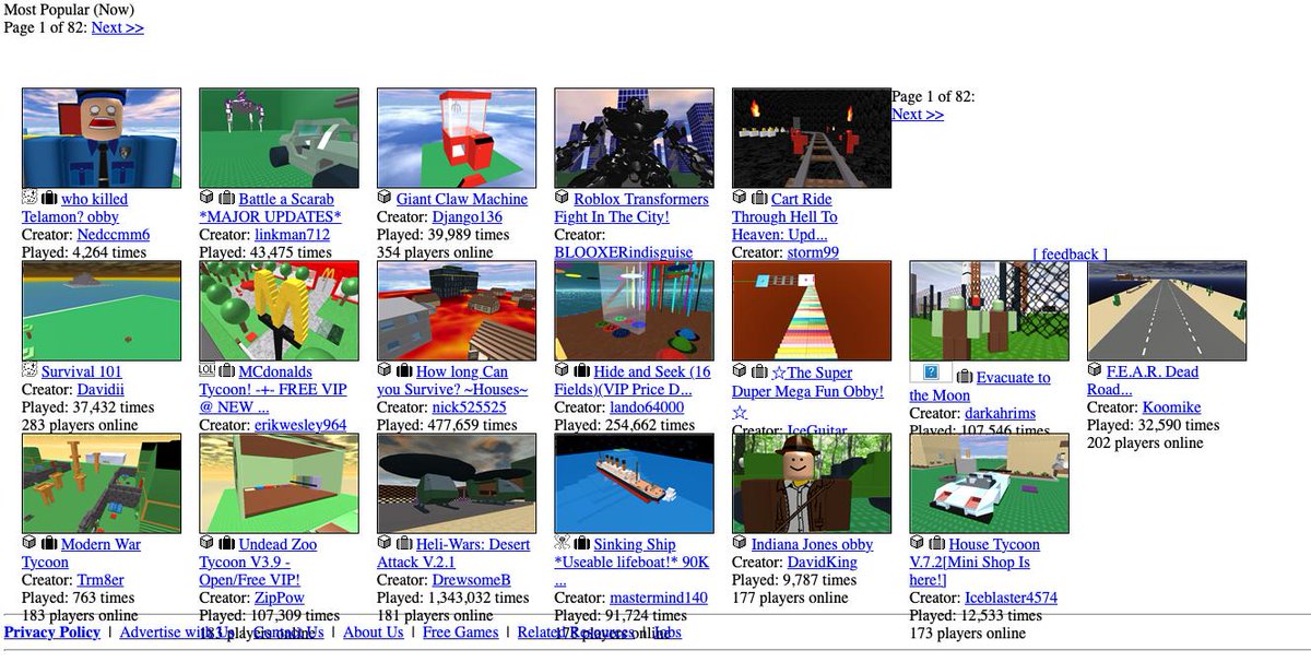 Old Roblox home page, July 2010 : r/nostalgia