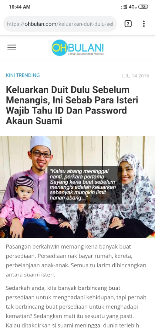 Akaun Bank Orang Meninggal