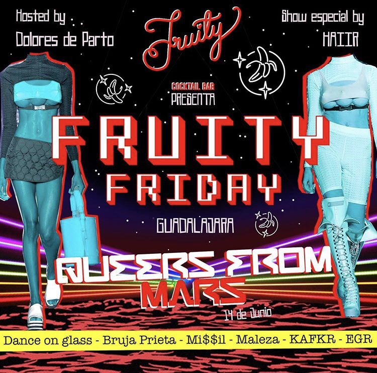 ProhibidoGDL's tweet photo. ¡Tenemos visita! La fiesta #FrutyFriday desde Tulum. Hoy mero en #CasaPajarito https://t.co/CGJpZRecu8