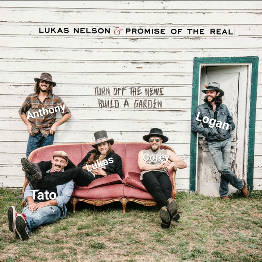 Hope that they can see ... All that negativity's a bust #turnoffthenews #BuildAGarden with your kids & your community  @lukasnelson & #PromiseOfTheReal Such beautiful messages in your #newmusic 🎶❤✌👣🙏🌱🤗