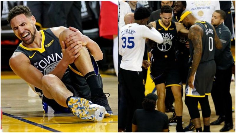 真的勇士!K湯受傷後還想打G7,做完檢查第一時間就問:我們贏了嗎?-黑特籃球-NBA新聞影音圖片分享社區