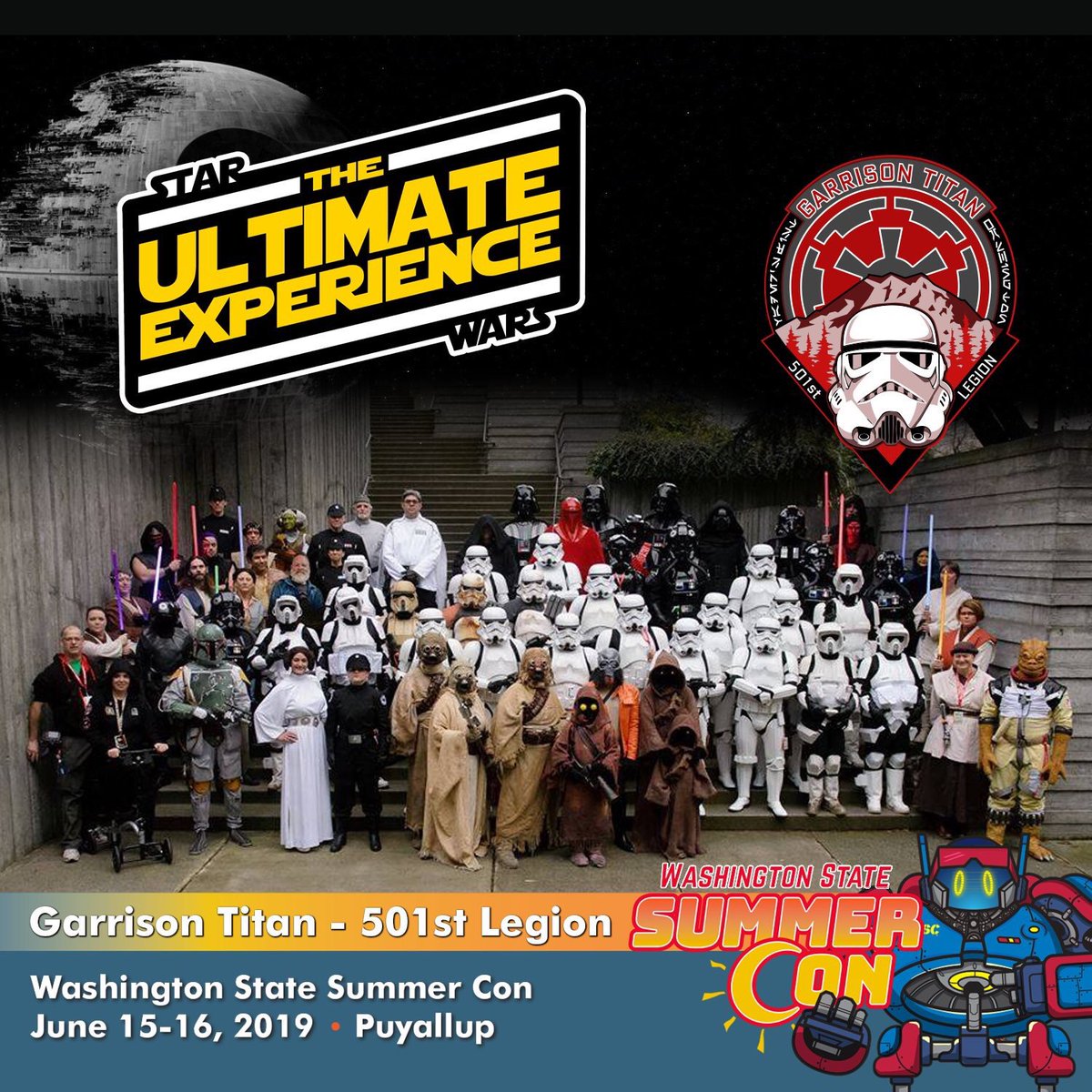 Come out to <a href="/wasummercon/">Washington State Summer Con</a> this weekend and meet members of Garrison Titan, and check out some of our full size prop replicas! #garrisontitan #wasummercon