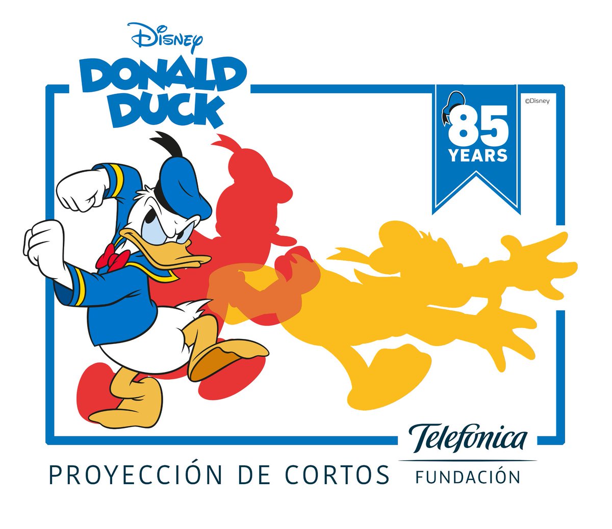 DisneySpain's tweet photo. Llegó el momento, ¡es hora de celebrar el aniversario del pato más cascarrabias en la @EspacioFTef! 📽️ Disfruta, hoy y mañana, de los cortos más divertidos de Donald. 🎬 Entrada gratuita. ¡Te esperamos! #Donald85  https://t.co/qF8Kcc3gJL https://t.co/6KkYnjkXlc