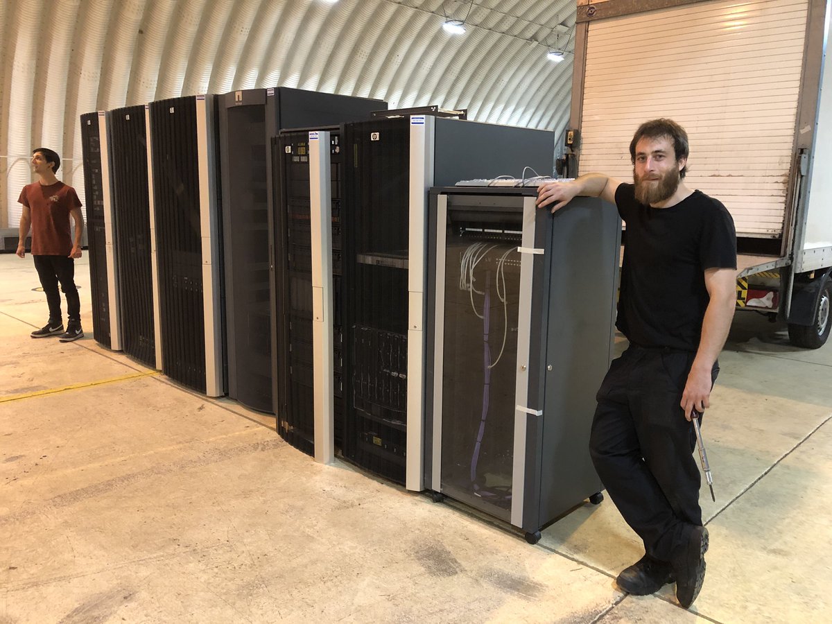 #EAARO data centre design, and build starts here with Harry (IT Specialist) at our new secure facility near Cambridge #astronomy #Astrophysics #BigData