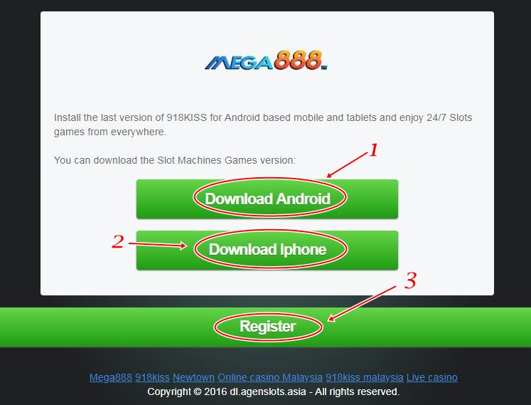 Mega888apk download