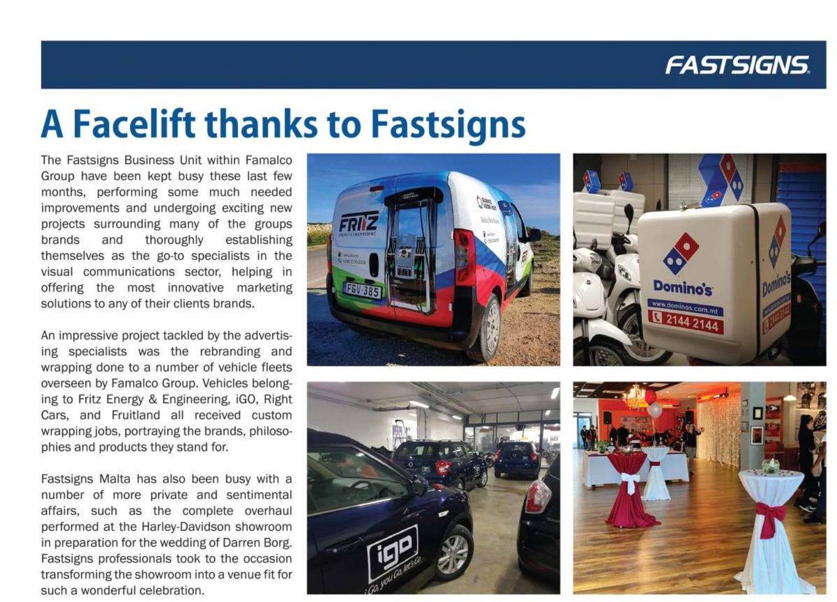 A Facelift thanks to Fastsigns Malta 🤝

Read at 🌍 bit.ly/2F3px6N

#Famalco || #BuildingBusinesses