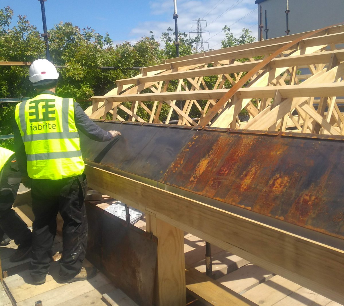OGU Architects (@ogu_arch) on Twitter photo A huge thank you to <a href="/FabriteGroup/">Fabrite Group</a> who have worked through this rainy week to install the #corten roof on our #builteast pavilion with <a href="/DonaldMccrory/">Donald McCrory</a> architects,
<a href="/OCSCBelfast/">OCSCBelfast</a> engineering
<a href="/EastSidePship/">EastSide Partnership</a> <a href="/ArchitectureNI/">The Royal Society of Ulster Architects</a> <a href="/JPCorry_Ireland/">JP Corry</a> <a href="/ConnsGreenway/">Connswater Greenway</a> <a href="/QUBelfast/">Queen's University Belfast 🎓</a> <a href="/QUBarch/">Queen's Architecture</a> @Farrans99 A huge thank you to <a href="/FabriteGroup/">Fabrite Group</a> who have worked through this rainy week to install the #corten roof on our #builteast pavilion with <a href="/DonaldMccrory/">Donald McCrory</a> architects,
<a href="/OCSCBelfast/">OCSCBelfast</a> engineering
<a href="/EastSidePship/">EastSide Partnership</a> <a href="/ArchitectureNI/">The Royal Society of Ulster Architects</a> <a href="/JPCorry_Ireland/">JP Corry</a> <a href="/ConnsGreenway/">Connswater Greenway</a> <a href="/QUBelfast/">Queen's University Belfast 🎓</a> <a href="/QUBarch/">Queen's Architecture</a> @Farrans99