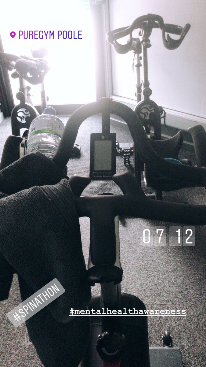 So this morning I did my bit for charity and joined in on the spinathon at <a href="/PureGym/">PureGym</a> to raise awareness for mental health.. #MentalHealthAwareness #puregym #spinathon