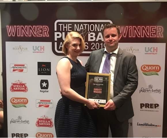 Well done Team! We were really pleased t pick this up a couple of weeks ago - County Winner for the National Pub and Bar awards.