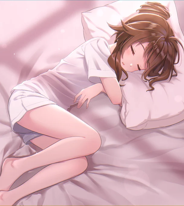 塗り練習で久々に藍子ちゃん描きました 