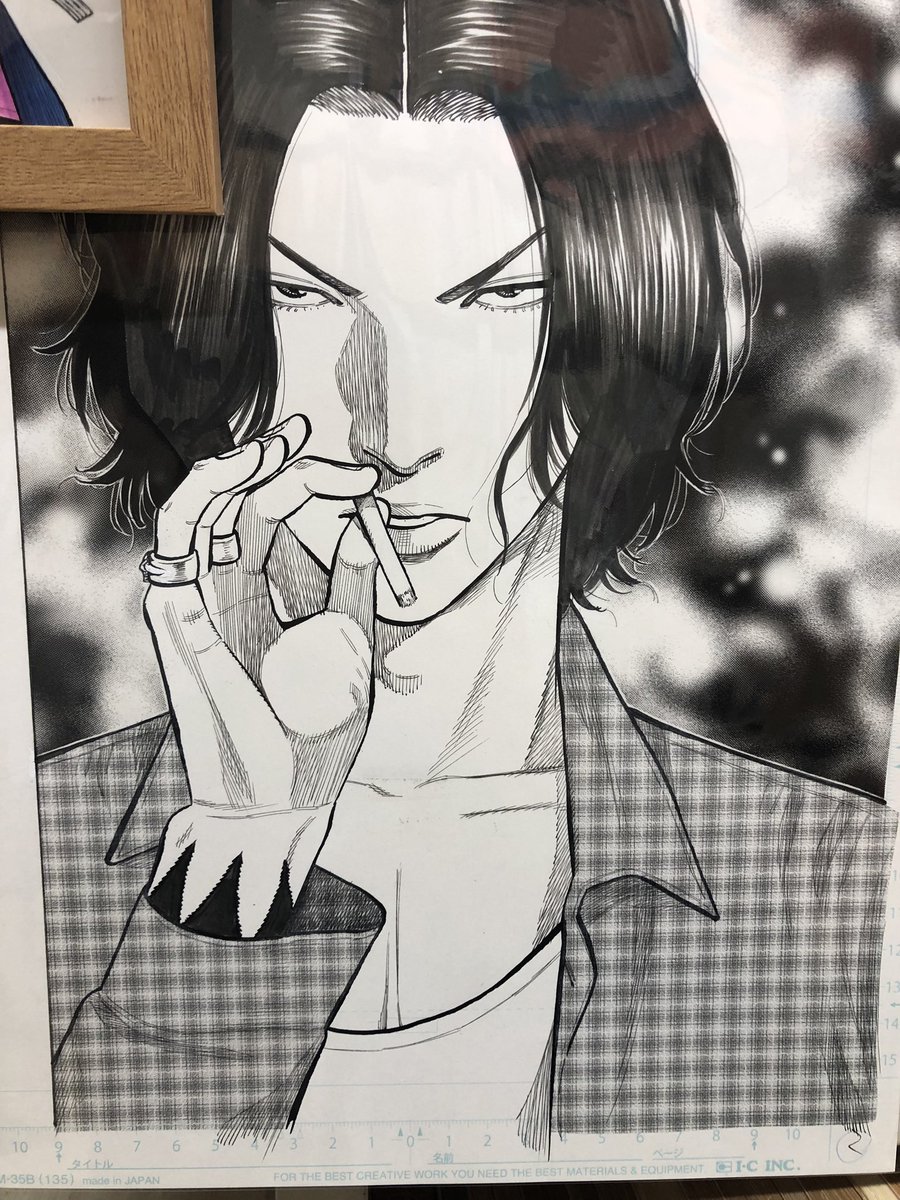 原稿解説16、手呂。今の方がもっとカッコよく描けると思う。という事はまだまだ成長しているという事。 