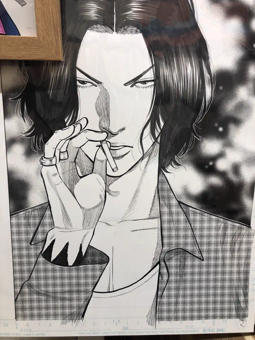 原稿解説16、手呂。今の方がもっとカッコよく描けると思う。という事はまだまだ成長しているという事。 
