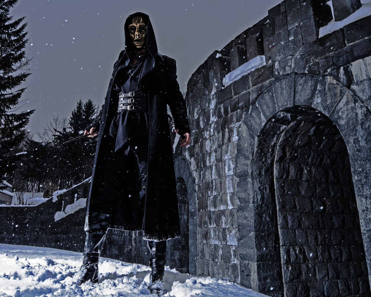 きぬごし サンコス岸辺 A Twitter 32 ハリーポッター デスイーター 手持ちの衣装の有り合わせにマスクさえ用意すればイケるんじゃないか って思ったら良い感じでした デスイーターいっぱい集まったら楽しそうだよね みんなやろうよ