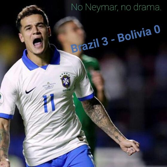 SpanishOption's tweet image. After going in at half-time scoreless and with whistles and booing raining down from the crowd, Brasil managed to change the momentum of the game thanks to a quick fire Coutinho double and ran out eventual 3-0 winners

#SpanishOption #CopaAmerica #CopaAmerica2019 #Brasil #Bolivia