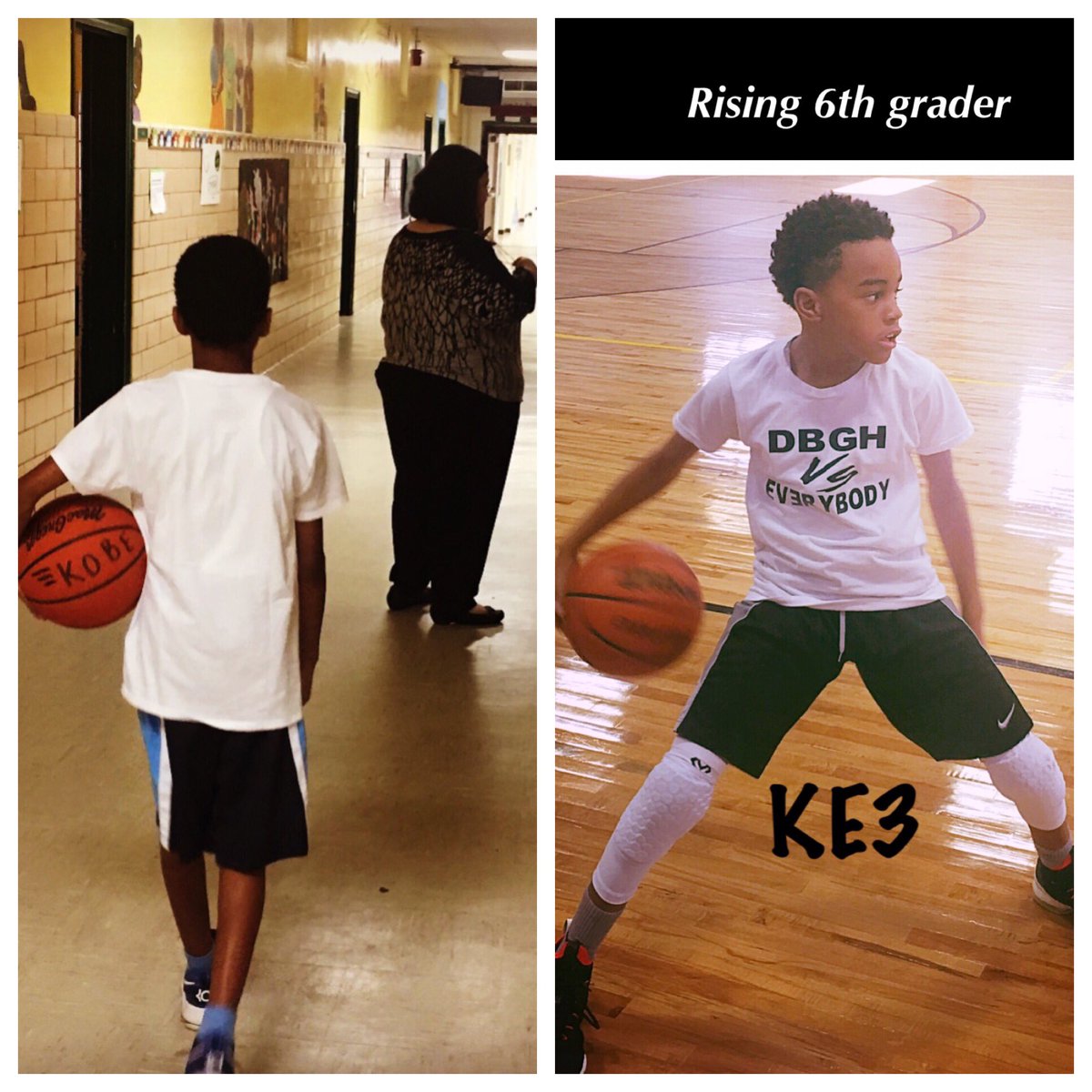 CoachRodEeee's tweet photo. Elementary is over!!! I have Kobe playing 7th grade travel ball for a reason. Middle school I promise you, he will Be Ready academically & on that court. #Rising6thGrader #SeeUSoon #Train2Kill #Killa #Kobe #KE3 #DBGH 😤 https://t.co/Dz64HGRMmo