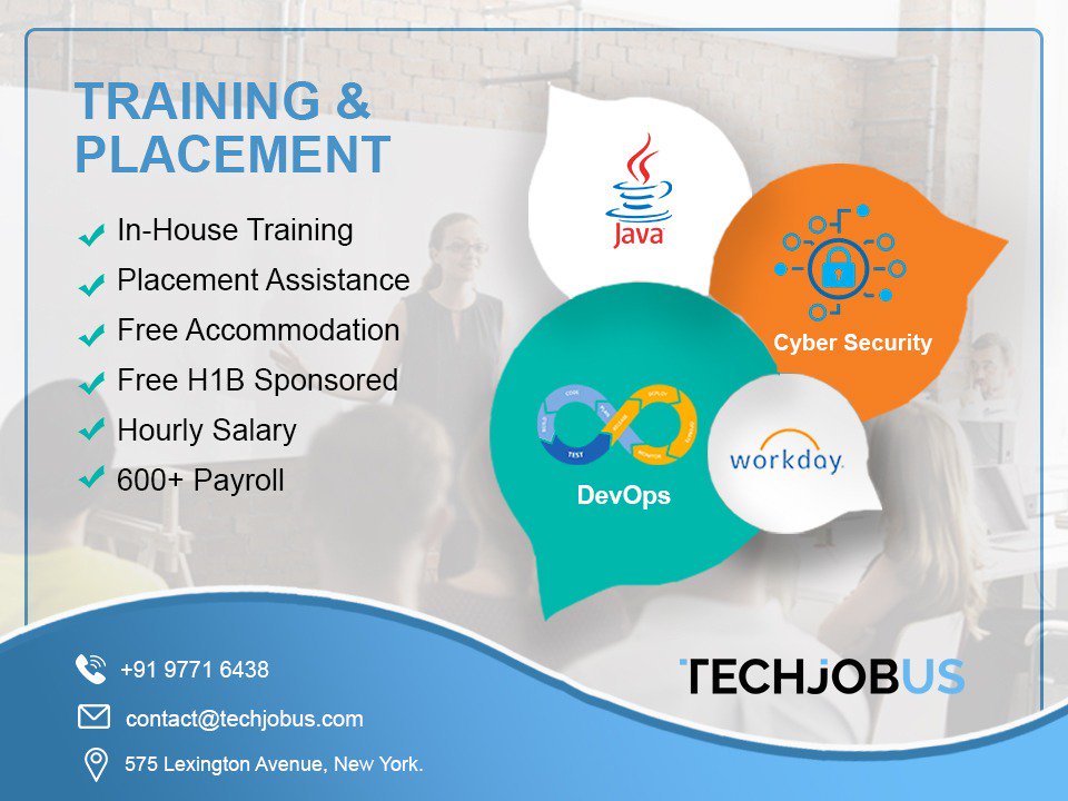 techjobusde's tweet image. Training and Placement :

✅ In-House Training.
✅ Placement Assistance.
✅ Free Accommodation.
✅ Free H1B Sponsored.
✅ Hourly Salary.
✅ 600+ Payroll.

#techjobus #staxatechnologies #training #hiring #wearehiring #jobposting #growwithus #applynow #careers #successfulcareers