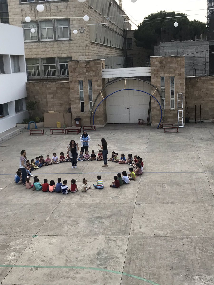 rovina_fodda's tweet photo. #happening_now Boost your energy... have a fruitful morning and Let’s be energetic! Prescholers are enjoying their circle time #circle_time #preschoolers #outdoors @DawhaHighSchool @FThaalby @Ghania25060931 https://t.co/R1C9tQ0WQ6