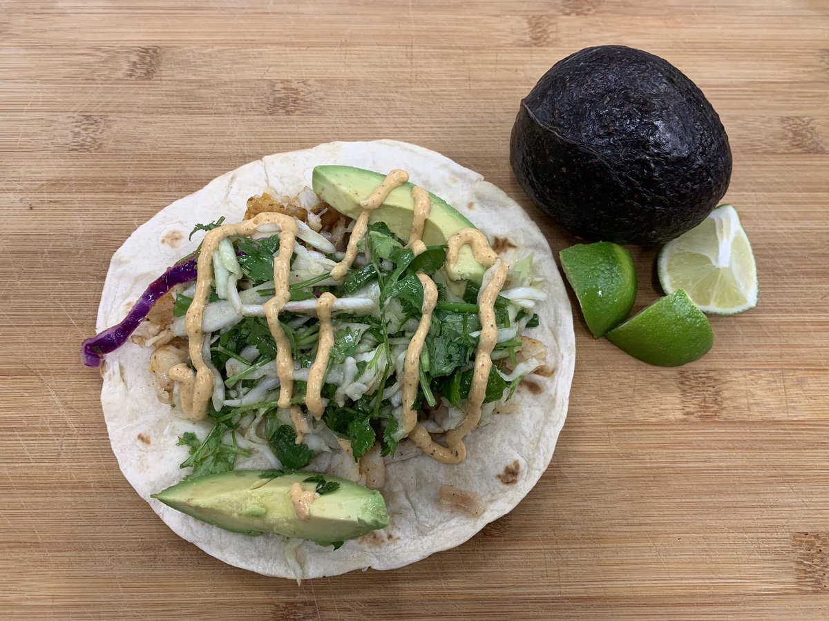 SASharp08's tweet photo. Made some fish tacos tonight....they were good.....that is all. https://t.co/ZgoXeh5fwF