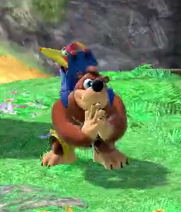 nothisisericab's tweet photo. asking mom if my friend can come over while they're right behind me... 

"she can't say no if you here." 
#BanjoKazooie #BanjoInSmash https://t.co/SZWXkkoCkk
