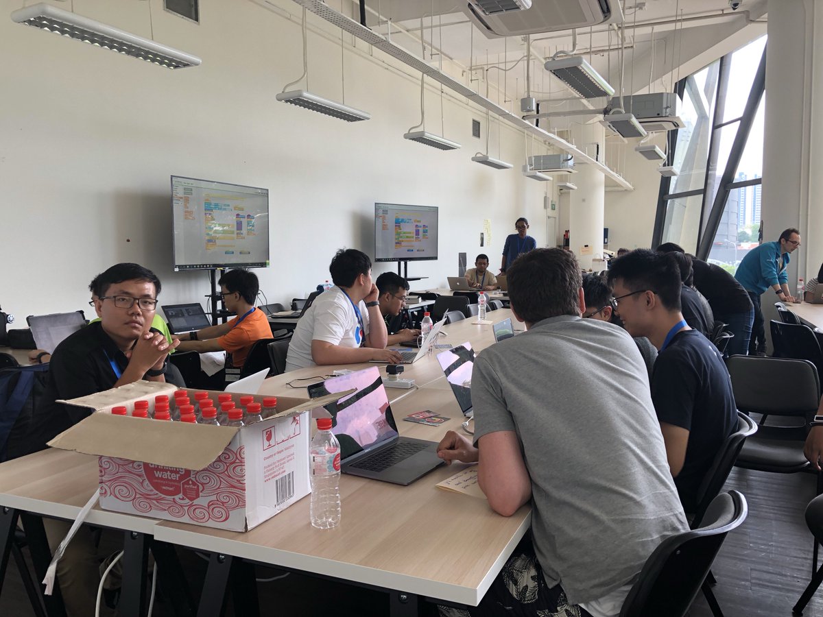 jsconfasia's tweet photo. We’ve got @mozilla doing a workshop on Deploying and Building Webthings today at #jsconfasia 🦊 https://t.co/abmtmhvaNJ