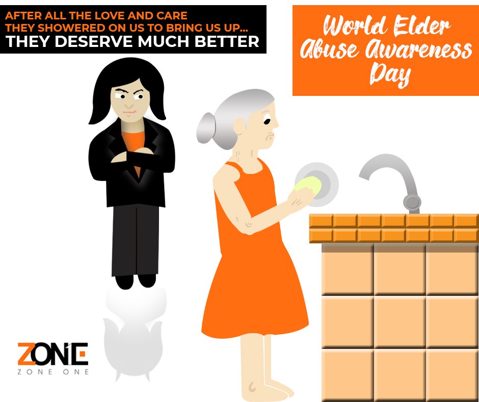 zoneonedigital's tweet photo. We must always ensure that our elders are not made to go through hardships just because they are staying with us. It's disgraceful to even think of taking advantage of them in this manner. #WorldElderAbuseAwarenessDay #WEAAD #WEAAD2019 #seniors #awareness #StopAbusingElders https://t.co/4qMRJ2FmAq