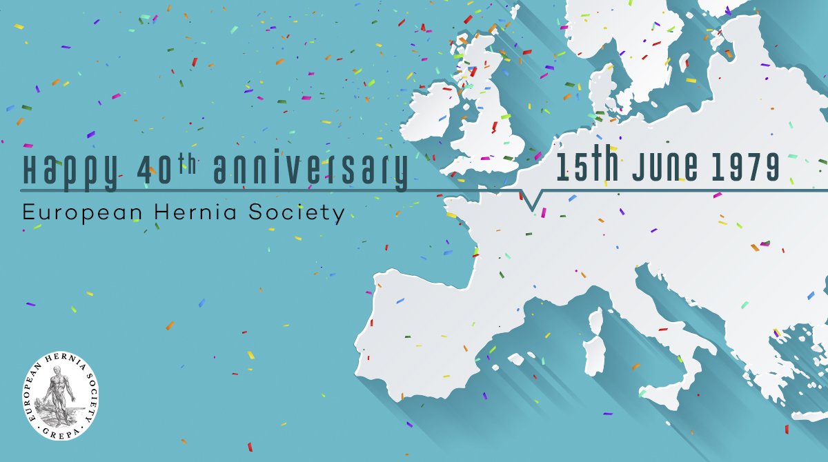 eurohernias's tweet photo. @EuroHerniaS is 40 today. Check out our birthday membership offers on the web. Especially for trainees and Eastern European countries https://t.co/PPejRIi9Id
Wishing u and us all the best for the next 40 years!!!
#HerniaSurgery #HerniaFriends https://t.co/wESLaGWhnA