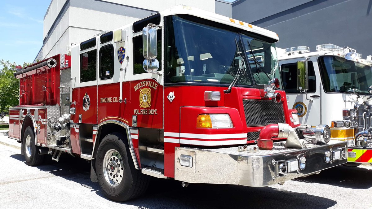 BrenFirePhoto's tweet photo. Beltsville, MD Vol. Fire Department Engine 31. https://t.co/kPiDtVdeqx