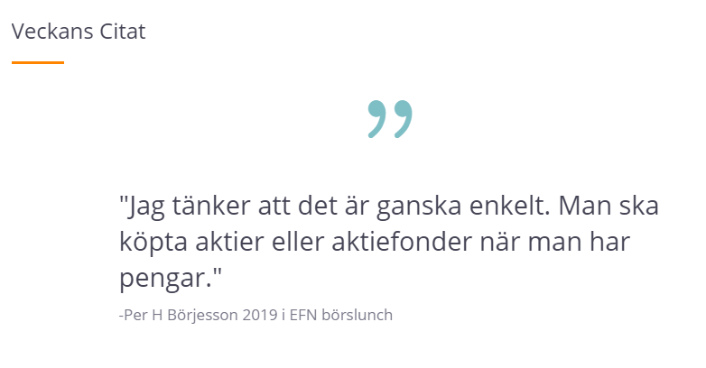 Fantastiskt citat från <a href="/Spiltan/">Per Håkan Börjesson</a> om hur man ska agera i oroliga tider 😍😍😍