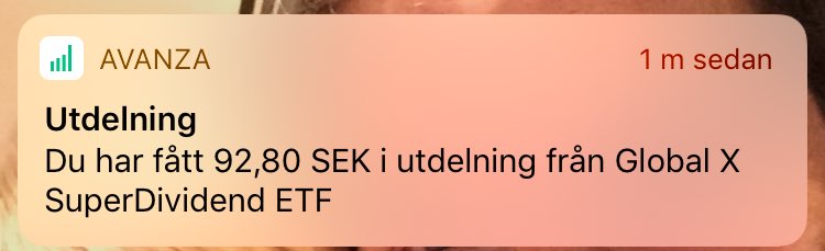 einarh84's tweet photo. Skönt att börja dagen med en utdelning 😊💰 https://t.co/CMF1QEfPwy