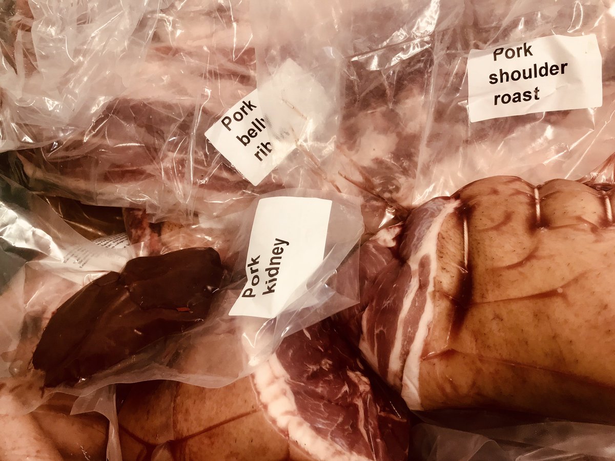 14Georgian's tweet photo. One little @FarmStonebridge free range rare breed arrives #foodat14 #ThisIsIrishFood https://t.co/Gf06KTPa3l
