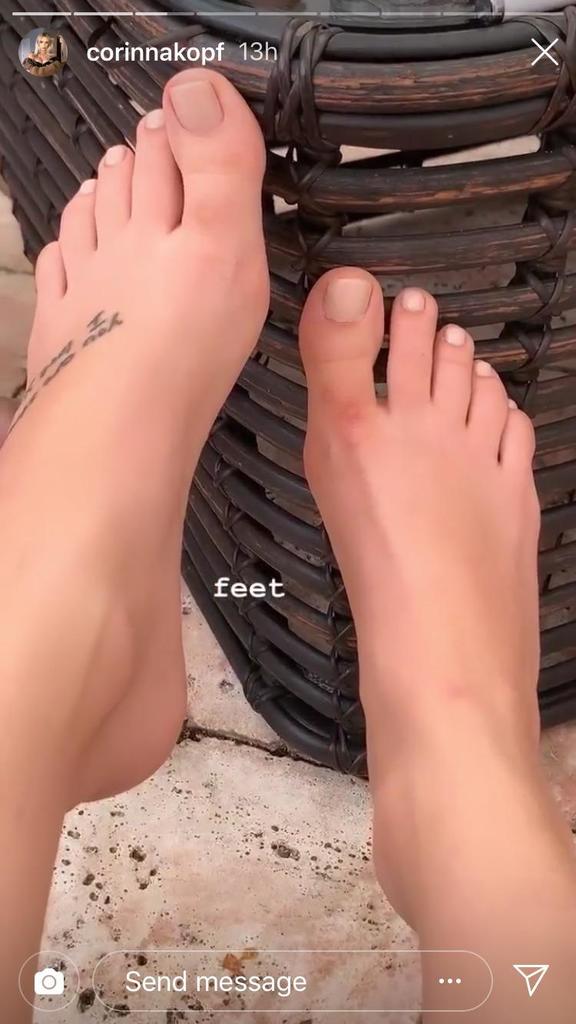 Corinna Kopf Instagram #feet #toes #footfetish.