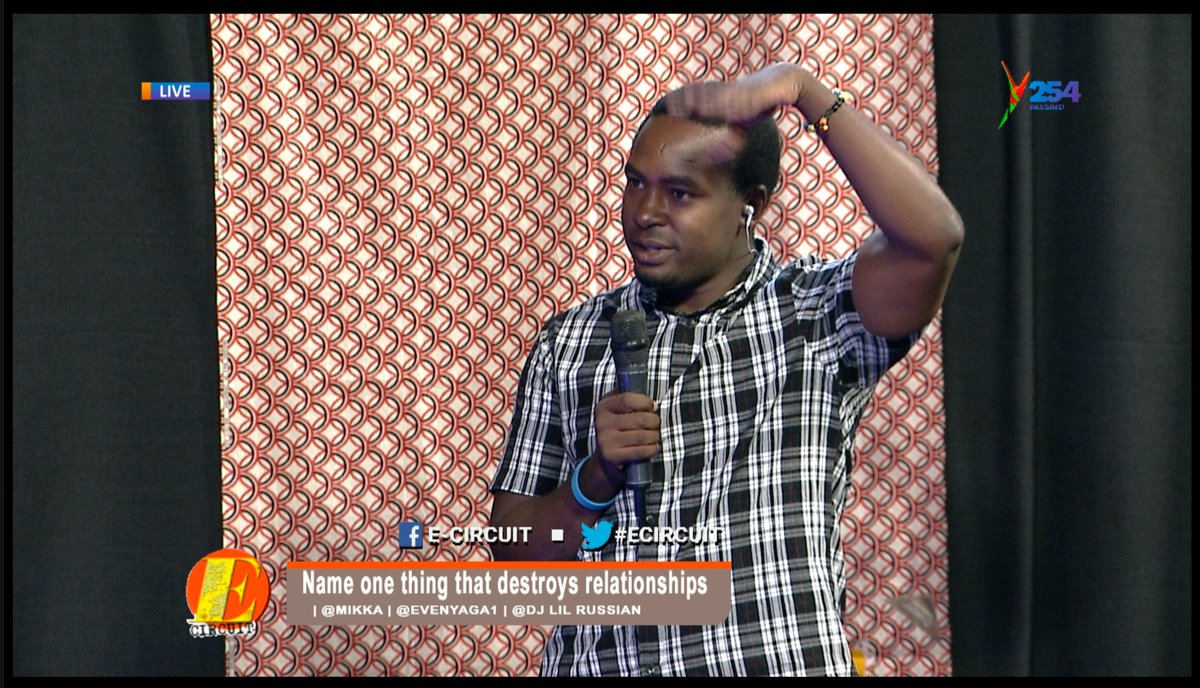Y254Channel's tweet photo. Welcome to your favourite show #ECIRCUIT , Where are you watching us from? Today we want to know What is that one thing that destroys relationships? And don't forget to drop your requests to @Djlilrussian  @Mikka @Eve_Nyaga1 ^HO https://t.co/aZVHuN1O1D