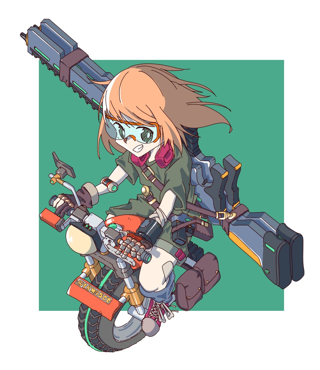 Kakugari 運び屋 オリジナル オリジナルキャラクター 女の子 少女 メカ ガジェット バイク 一輪車 銃 T Co S1iw22sidn T Co Osrtvawp0h Twitter