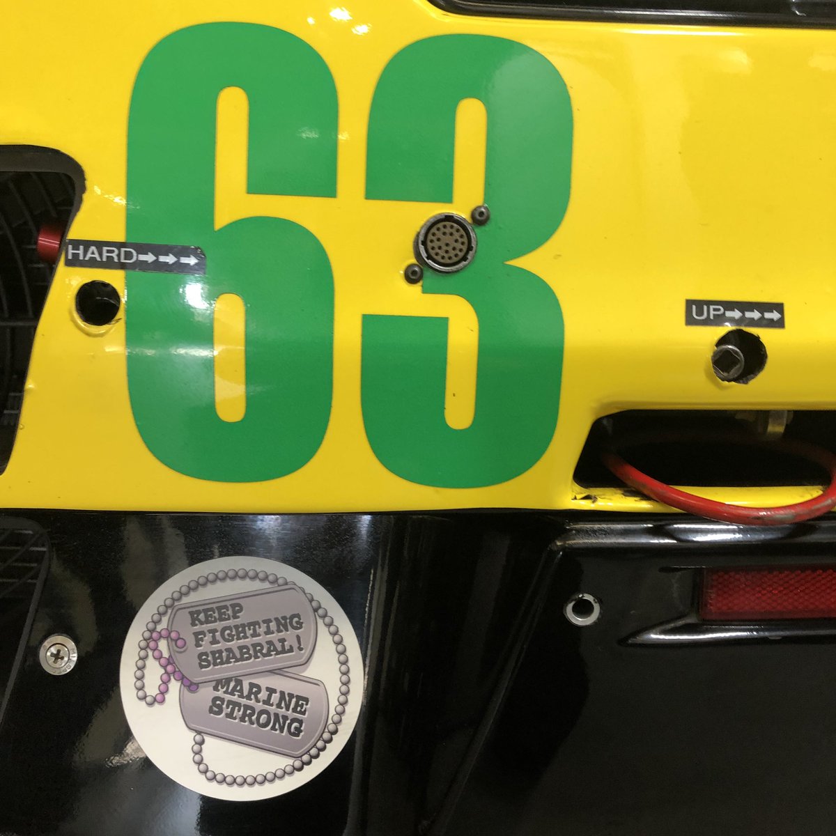 Riding with us today. Thinking of you Gary and of course we're #ShabralStrong #Corvette #C7R #LeMans24