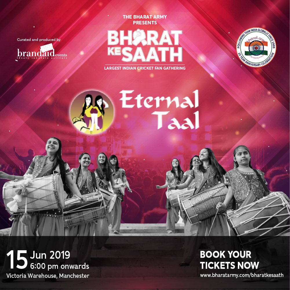 EternalTaal's tweet photo. #Manchester #BharatKeSaath @thebharatarmy concert tonight celebrating 20 years !!!! Watch our #Snapchat ALL DAY TODAY @EternalTaal <<<< #DholTeam #Mainstage #Corporate https://t.co/vFGZ5GCE53