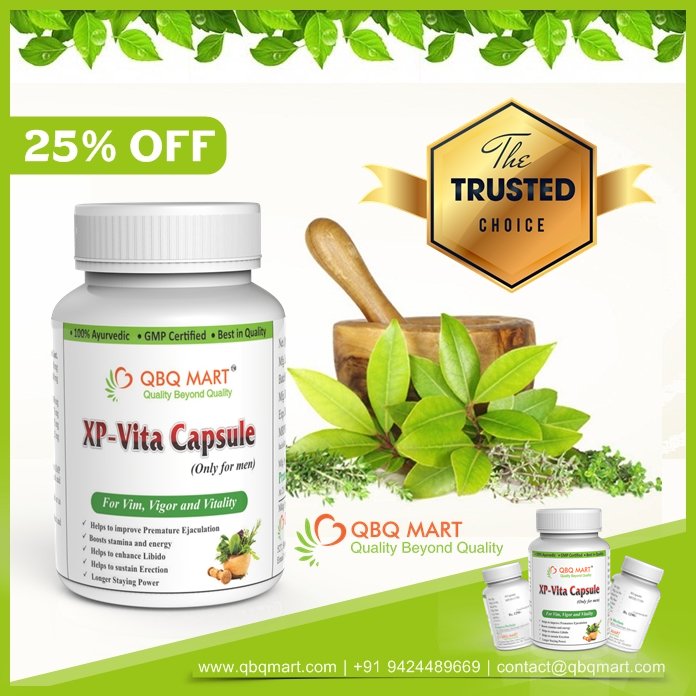 qbqmart's tweet photo. Boosts your stamina and energy
👍Enhances Vim and Vigor
👍Enhances Libido
👍Sustains Erection
👍100% Buyer Protection
Your Satisfaction is our 1st Priority
Buy at - https://t.co/xiBQbreZij
Call- 9424489669
#herbal_product #xp_vita #diet_chart #blood_sugar #ayurvedic_medicine https://t.co/PYmmDmarOB