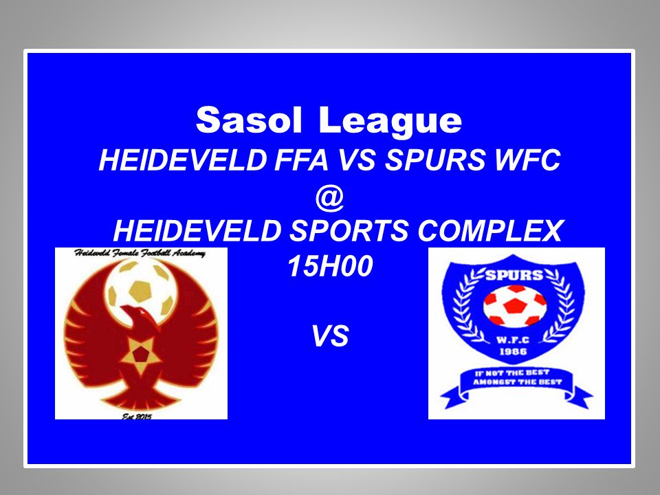 SpursWfc's tweet photo. GAME DAY
We on the road today, visiting Heideveld. Pull through if you can to support the ladies. @SAFA_WC @SasolLeague. #WeAreSpurs #GameDay https://t.co/ye6VOb2t4y