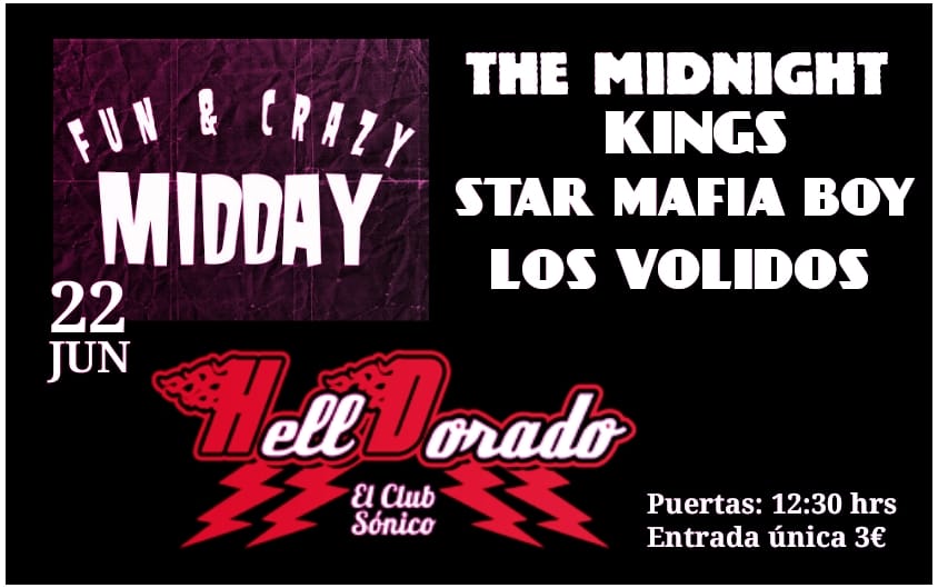 STARMAFIABOY's tweet image. Nos vemos el próximo Sábado 22 de Junio en el Hell Dorado de Vitoria (sesión vermut), Rock and Roll! #starmafiaboy #rockandroll #helldorado #vitoria #tour2019