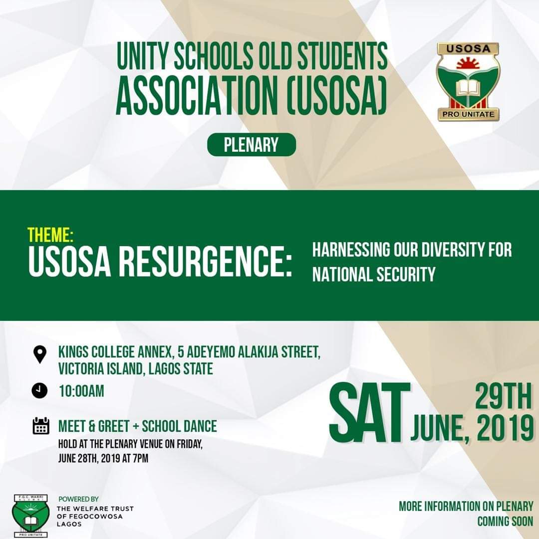 fggcyola's tweet photo. Come let's change narrative one plenary at a time

@maisinglez
@USOSAonline @bakorialumni @FGCKOSA2 @FLOGA_NIGERIA @FGC_WARRI
#FggcYola_Oga
#Pro_Unitate
#USOSA
#Usosans #USOSAPlenary2019
#plenary2019
#Unity_Schools https://t.co/OsIXmqZYlr