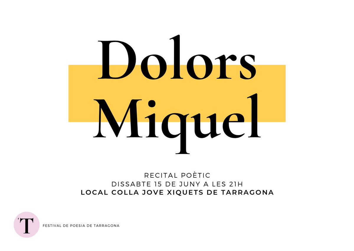 Després del recital de Conxita Jiménez a la <a href="/bibliotgn/">Biblioteca Pública Tarragona</a>, ens esperen quatre esdeveniments al llarg del dia. No hi falteu!!!