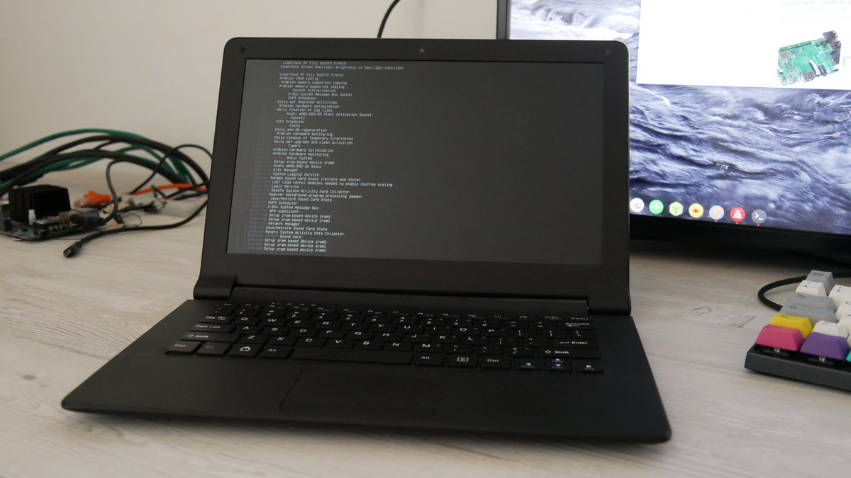 armbian's tweet photo. Check @debian #Buster preview image with #Armbian v5.1.y #Linux for @AllwinnerTech A64 Teres from @Olimex #buildfromsource #FOSS https://t.co/8TFSjAKMV8 https://t.co/QamwuRo6A0