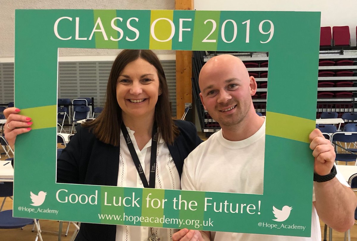 Hope_Academy's tweet photo. Mr Harrison and Mrs James clocking off after celebrating the journey of @HopeClassof2019! What an incredible job you have both done 😀 #proud #respect #courage #OIAWD #changinglives 🙏 https://t.co/BQiostCWgK