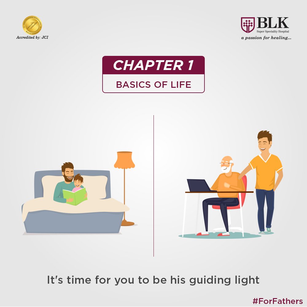 BLK_Hospital's tweet photo. He nurtured you with love and care. It’s time you become his companion and introduce him to your world. This #FathersDay, BLK salutes the nurturing and guiding spirit of our fathers. #ForFathers https://t.co/hbvxj4ZHhb