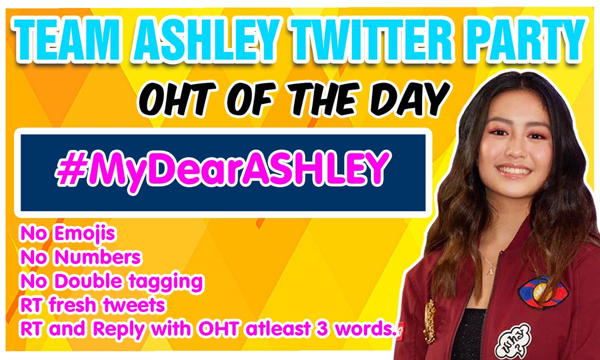 Xpider369's tweet photo. Solid Ashley Fans!
Join our TP Now! 
Reminders:
No emoji
No numbers
No Double tagging
Rt fresh tweets
Rt and Reply with OHT
Always Follow the format below

.@ashdlmundo
#MyDearASHLEY l Ashley Del Mundo https://t.co/FNH4L2cGkF