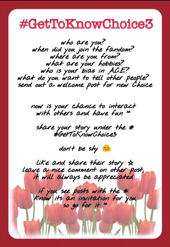 psychofankaefa's tweet photo. I'm shy shy baby π
I welcome all Choices here! π₯°
Let's stream #UNDERCOVER to 10mln!
#GetToKnowChoice3 #GTKC https://t.co/myTu54fRvC