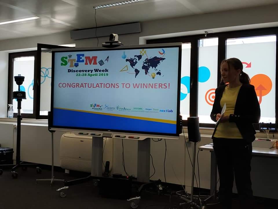 DanielaArghir's tweet photo. Happy and proud to be at the #spw30 in Brussels, Belgium as a winner of the STEM Alliance competition for the #STEMDiscoveryWeek 2019! #Scientix https://t.co/cwKQhaDJ01