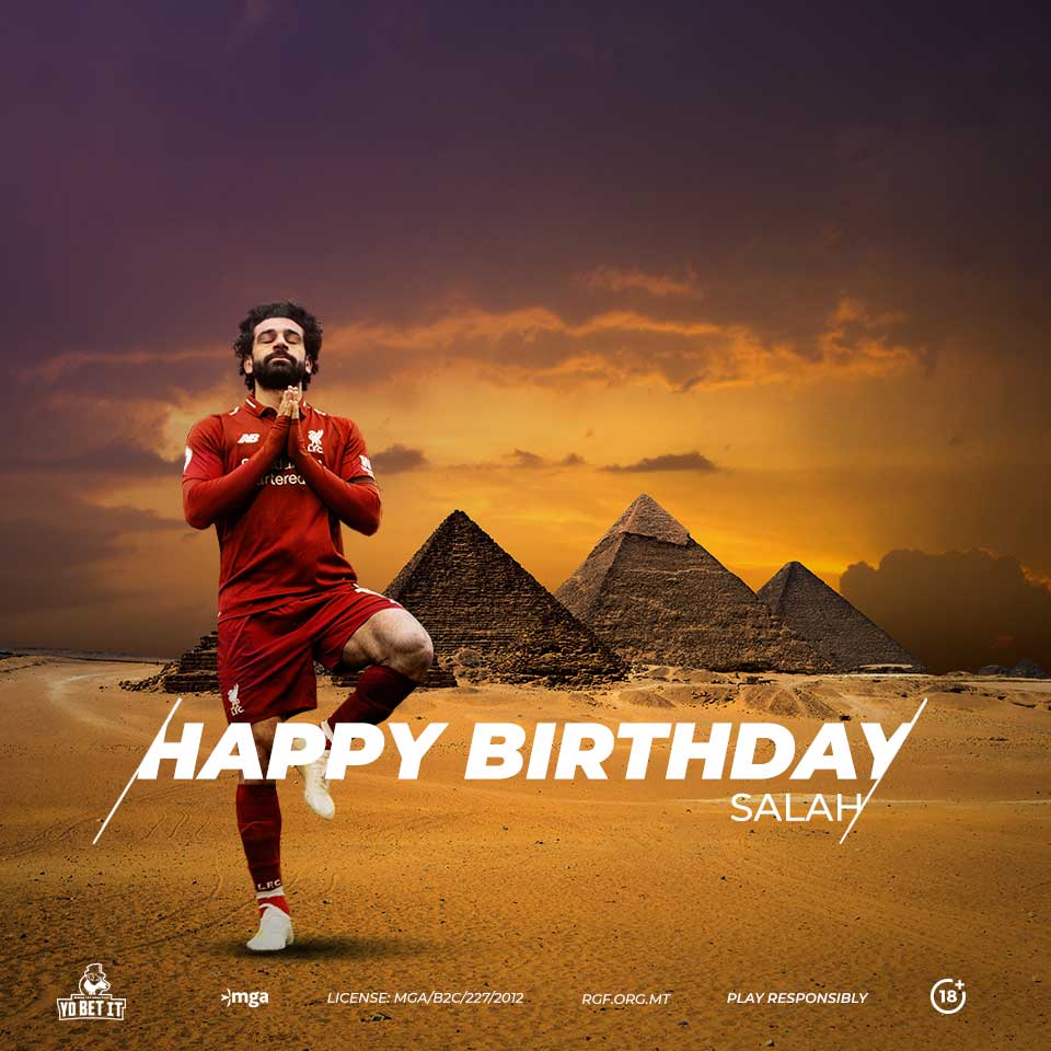  Today, Mohamed Salah is 27 years old!  Happy birthday Champion!    