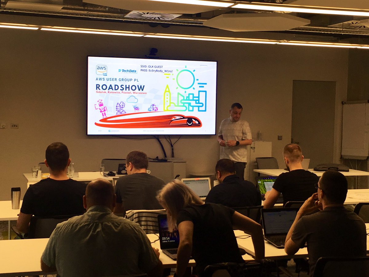 Startujemy z warsztatami w Poznaniu  w ramach AWS USER GROUP ROADSHOW. 🚀