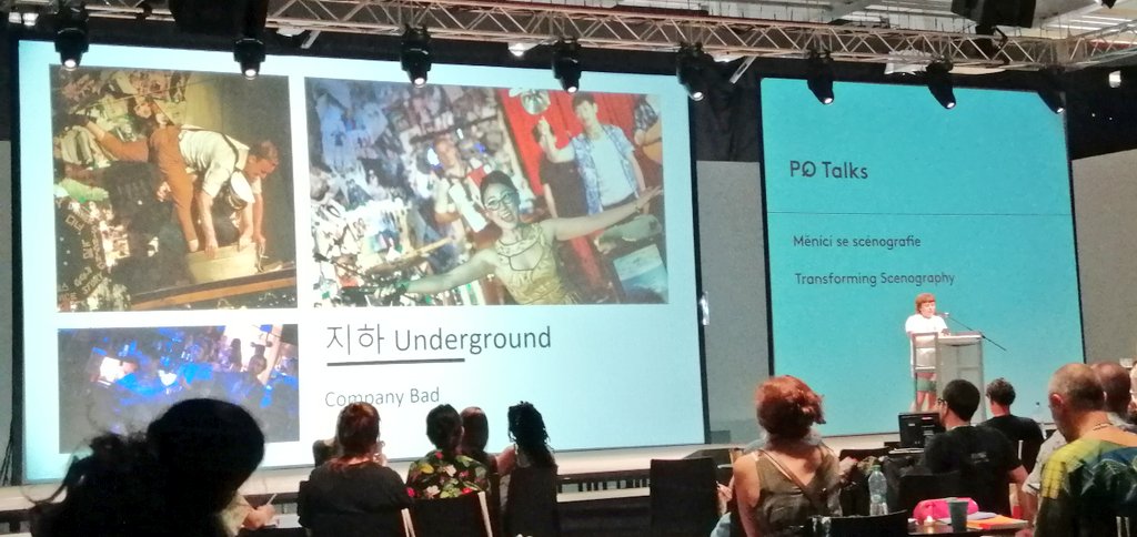 FrankPeschier's tweet photo. M'ck McKeague on Trans approaches to scenography as transformative @PQ_2019
'What possibilities exist when design disrupts binaries beyond the textbook body?'
Going straight on my contextual studies syllabus 👩🏫
#PQ2019 #PQtalks https://t.co/57WwlcEqE0